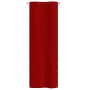 Toldo para balcón de tela oxford rojo 80x240 cm