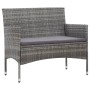 4-piece garden furniture set and gray synthetic rattan cushions by vidaXL, Garden sets - Ref: Foro24-45812, Price: 226,27 €, ...