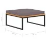 Footrest and cushion made of solid dark gray acacia wood 66x66x36 cm by vidaXL, Ottomans - Ref: Foro24-46511, Price: 72,88 €,...