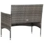 4-teiliges Gartenmöbel-Set und graue synthetische Rattankissen von vidaXL, Gartensets - Ref: Foro24-45812, Preis: 226,11 €, R...
