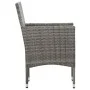 4-teiliges Gartenmöbel-Set und graue synthetische Rattankissen von vidaXL, Gartensets - Ref: Foro24-45812, Preis: 226,11 €, R...