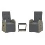 3-piece garden dining set with gray synthetic rattan cushions by , Garden sets - Ref: Foro24-3277608, Price: 331,58 €, Discou...