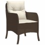 7-teiliges Garten-Essset mit braunen Kissen aus synthetischem Rattan von , Gartensets - Ref: Foro24-3211939, Preis: 834,16 €,...