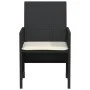 Mesita y sillas con cojines 3 piezas ratán sintético negro de , Conjuntos de jardín - Ref: Foro24-365124, Precio: 186,55 €, D...