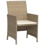 Sillas y mesita de jardín 3 piezas ratán sintético cojín beige de , Conjuntos de jardín - Ref: Foro24-365126, Precio: 199,30 ...