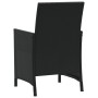 Table and chairs with cushions 3 pieces black synthetic rattan by , Garden sets - Ref: Foro24-365124, Price: 189,43 €, Discou...
