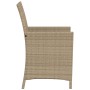 Gartenstühle und Tisch 3 Stück synthetisches Rattan beige Kissen von , Gartensets - Ref: Foro24-365126, Preis: 196,70 €, Raba...