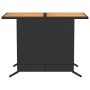 Table and chairs with cushions 3 pieces black synthetic rattan by , Garden sets - Ref: Foro24-365124, Price: 189,43 €, Discou...