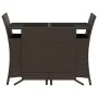 Garden chairs and table with cushions 3 pieces brown PE rattan by , Garden sets - Ref: Foro24-365118, Price: 198,59 €, Discou...
