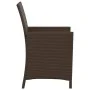 Garden chairs and table with cushions 3 pieces brown PE rattan by , Garden sets - Ref: Foro24-365118, Price: 198,59 €, Discou...