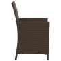 Sillas y mesita de jardín con cojines 3 piezas ratán PE marrón de , Conjuntos de jardín - Ref: Foro24-365118, Precio: 198,48 €