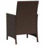 Sillas y mesita de jardín con cojines 3 piezas ratán PE marrón de , Conjuntos de jardín - Ref: Foro24-365118, Precio: 198,48 €