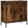 Waschbeckenschrank aus Holzwerkstoff, geräucherte Eiche, 60 x 30 x 60 cm von , Schminktische - Ref: Foro24-842448, Preis: 61,...