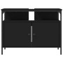 Black engineered wood bathroom sink cabinet 80x30x60 cm by , Dressing tables - Ref: Foro24-842441, Price: 69,77 €, Discount: %