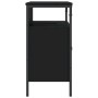 Black engineered wood bathroom sink cabinet 80x30x60 cm by , Dressing tables - Ref: Foro24-842441, Price: 69,77 €, Discount: %