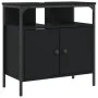 Armario para lavabo de baño madera ingeniería negro 60x30x60 cm de , Tocadores - Ref: Foro24-842436, Precio: 54,90 €, Descuen...