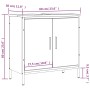 Waschbeckenschrank aus Holzwerkstoff, geräucherte Eiche, 60 x 30 x 60 cm von , Schminktische - Ref: Foro24-842448, Preis: 63,...