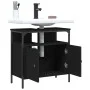 Armario para lavabo de baño madera ingeniería negro 60x30x60 cm de , Tocadores - Ref: Foro24-842436, Precio: 54,90 €, Descuen...