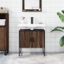 Armario lavabo baño madera ingeniería roble marrón 60x33x60 cm de , Tocadores - Ref: Foro24-842460, Precio: 46,74 €
