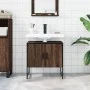 Bathroom sink cabinet engineered wood brown oak 60x33x60 cm by , Dressing tables - Ref: Foro24-842460, Price: 46,25 €, Discou...