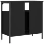 Armario para lavabo de baño madera ingeniería negro 60x30x60 cm de , Tocadores - Ref: Foro24-842436, Precio: 54,90 €, Descuen...