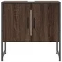 Bathroom sink cabinet engineered wood brown oak 60x33x60 cm by , Dressing tables - Ref: Foro24-842460, Price: 46,25 €, Discou...