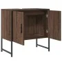 Bathroom sink cabinet engineered wood brown oak 60x33x60 cm by , Dressing tables - Ref: Foro24-842460, Price: 46,25 €, Discou...