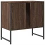 Bathroom sink cabinet engineered wood brown oak 60x33x60 cm by , Dressing tables - Ref: Foro24-842460, Price: 46,25 €, Discou...
