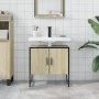 Bathroom sink cabinet engineered wood Sonoma oak 60x33x60 cm by , Dressing tables - Ref: Foro24-842457, Price: 47,15 €, Disco...
