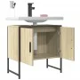 Waschbeckenunterschrank aus Holzwerkstoff, Sonoma-Eiche, 60 x 33 x 60 cm von , Schminktische - Ref: Foro24-842457, Preis: 47,...