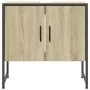 Waschbeckenunterschrank aus Holzwerkstoff, Sonoma-Eiche, 60 x 33 x 60 cm von , Schminktische - Ref: Foro24-842457, Preis: 47,...