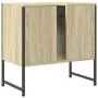 Waschbeckenunterschrank aus Holzwerkstoff, Sonoma-Eiche, 60 x 33 x 60 cm von , Schminktische - Ref: Foro24-842457, Preis: 47,...