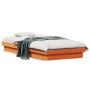 LED bed frame solid pine wood wax brown 90x190 cm by , Beds and slatted bases - Ref: Foro24-844420, Price: 105,61 €, Discount: %