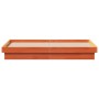 Estructura de cama LED madera maciza pino marrón cera 150x200cm de , Camas y somieres - Ref: Foro24-844415, Precio: 142,28 €,...