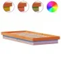 LED bed frame solid pine wood wax brown 90x190 cm by , Beds and slatted bases - Ref: Foro24-844420, Price: 104,76 €, Discount: %