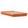 Estructura de cama LED madera maciza pino marrón cera 135x190cm de , Camas y somieres - Ref: Foro24-844422, Precio: 119,06 €,...