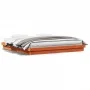 LED bed frame solid pine wood wax brown 180x200cm by , Beds and slatted bases - Ref: Foro24-844417, Price: 148,12 €, Discount: %