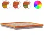 LED bed frame solid pine wood wax brown 180x200cm by , Beds and slatted bases - Ref: Foro24-844417, Price: 148,12 €, Discount: %