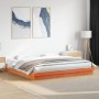 Estructura de cama LED madera maciza pino marrón cera 180x200cm de , Camas y somieres - Ref: Foro24-844417, Precio: 149,33 €,...