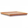 LED bed frame solid pine wood wax brown 180x200cm by , Beds and slatted bases - Ref: Foro24-844417, Price: 148,12 €, Discount: %