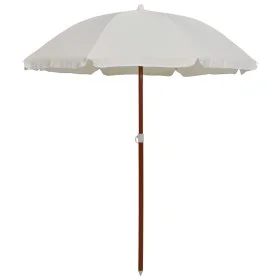 Parasol with sand-colored steel pole 180 cm by vidaXL, Umbrellas - Ref: Foro24-47798, Price: 26,22 €, Discount: %