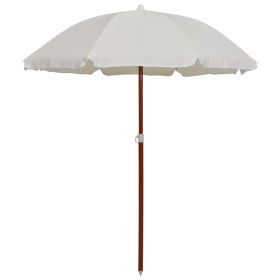 Sonnenschirm mit sandfarbenem Stahlmast 180 cm von vidaXL, Sonnenschirme - Ref: Foro24-47798, Preis: 35,70 €, Rabatt: %
