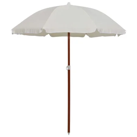 Parasol with sand-colored steel pole 180 cm by vidaXL, Umbrellas - Ref: Foro24-47798, Price: 29,20 €, Discount: %