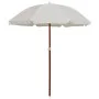 Parasol with sand-colored steel pole 180 cm by vidaXL, Umbrellas - Ref: Foro24-47798, Price: 29,20 €, Discount: %