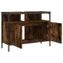 Engineered wood bathroom sink cabinet smoked oak 80x30x60 cm by , Dressing tables - Ref: Foro24-842443, Price: 54,39 €, Disco...