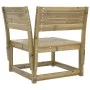 Garden corner sofa impregnated pine wood 73x73x78 cm by , Outdoor sofas - Ref: Foro24-844668, Price: 72,37 €, Discount: %