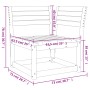 Gartenecksofa aus imprägniertem Kiefernholz 73x73x78 cm von , Outdoor-Sofas - Ref: Foro24-844668, Preis: 73,04 €, Rabatt: %