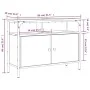 Engineered wood bathroom sink cabinet smoked oak 80x30x60 cm by , Dressing tables - Ref: Foro24-842443, Price: 54,39 €, Disco...