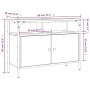 Waschbeckenschrank aus Holzwerkstoff, geräucherte Eiche, 80 x 30 x 60 cm von , Schminktische - Ref: Foro24-842443, Preis: 55,...