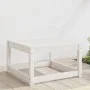 Massiver Gartenhocker aus weißem Kiefernholz von , Outdoor-Sofas - Ref: Foro24-844680, Preis: 48,90 €, Rabatt: %